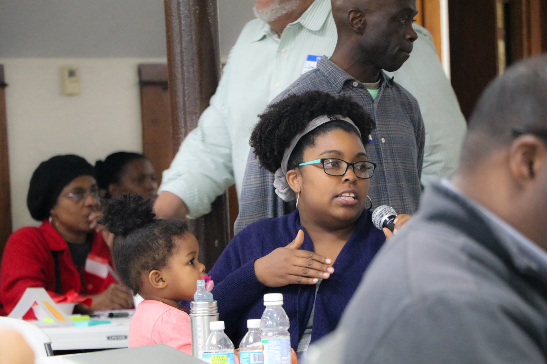 Image: Resident providing  input on public-facing technology